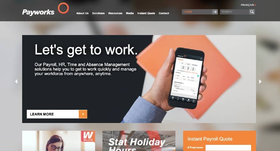 Payworks' Homepage