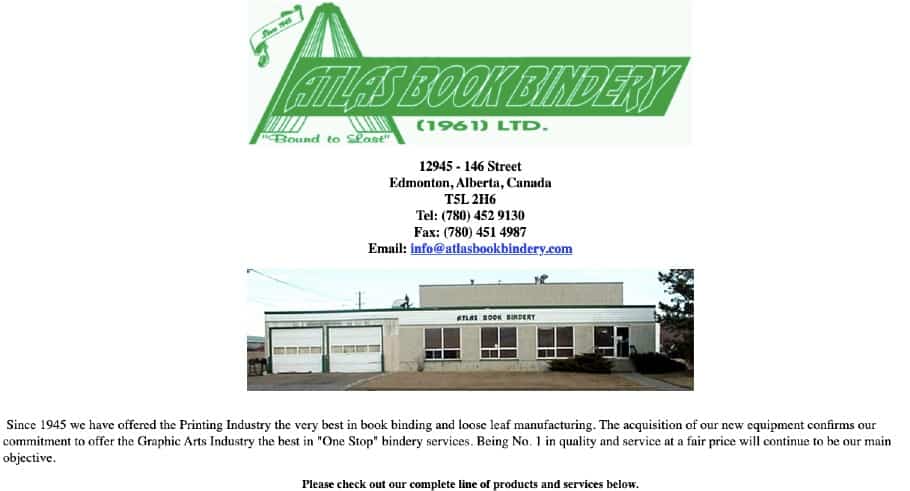Atlas Book Bindery's Homepage