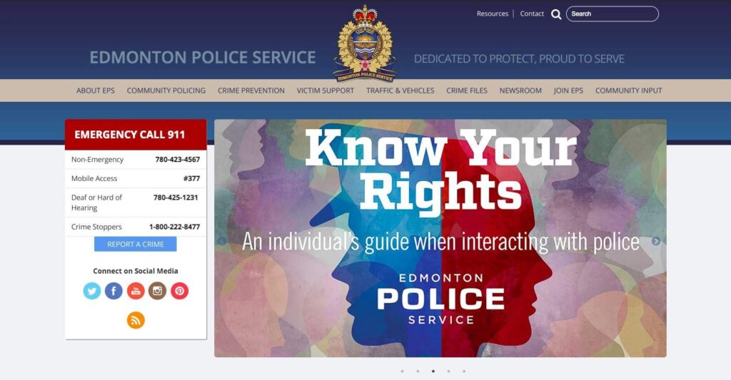 Human Resources Assistant at Edmonton Police Services' Homepage