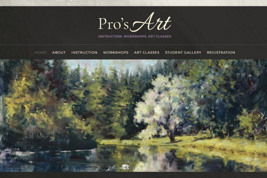 Pro's Art School's Homepage
