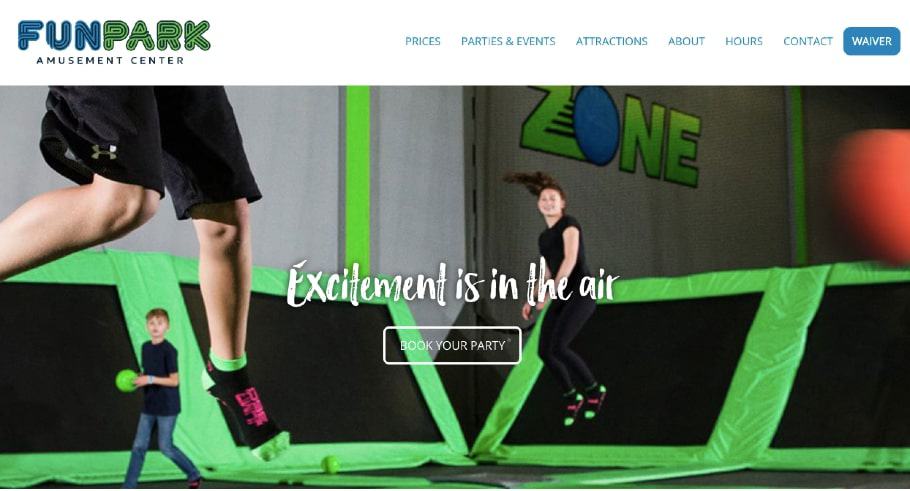 Fun Park Amusement Center's Homepage