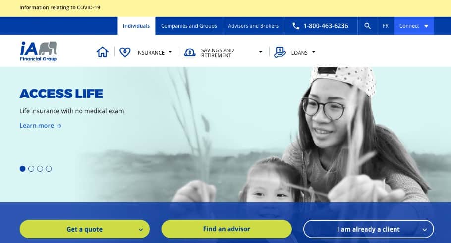 iA Financial Group's Homepage