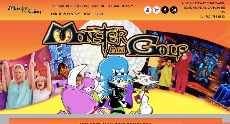 Monster Mini Golf's Homepage