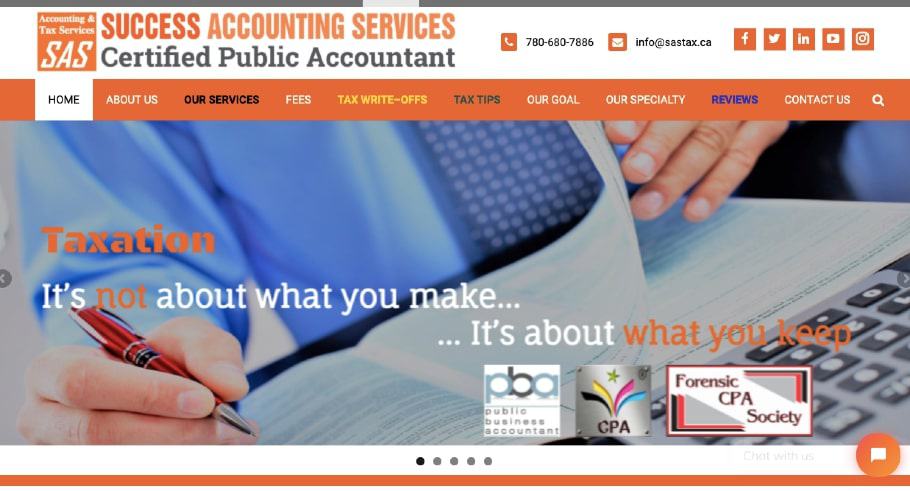 Success Accounting Services' Homepage
