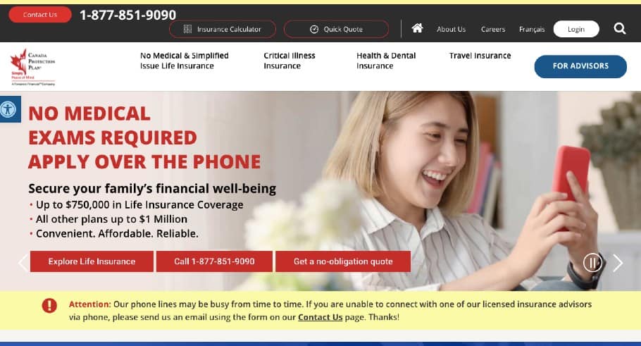 Canada Protection Plan's Homepage