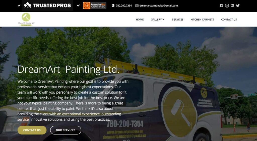 DreamArt Painting Ltd.'s Homepage