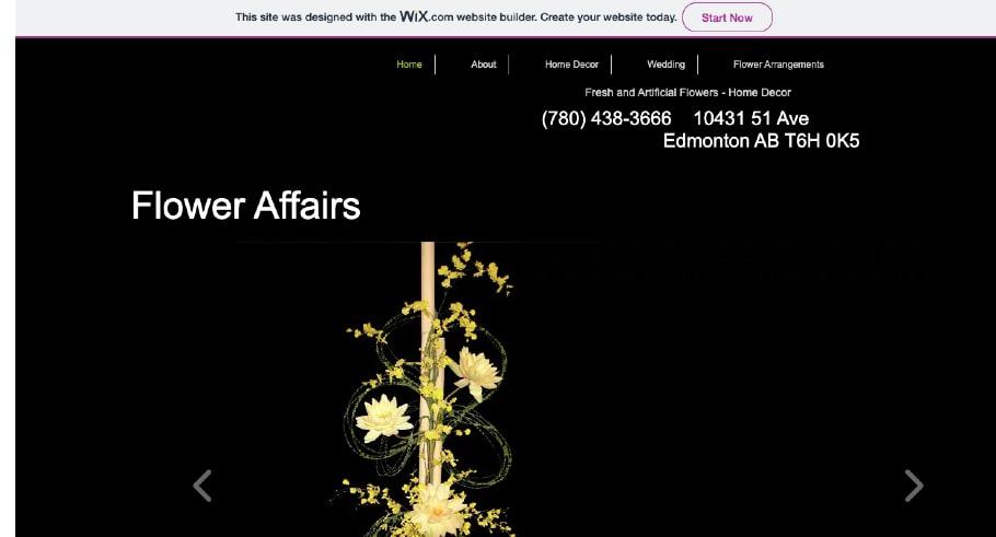 Flower Affairs' Homepage