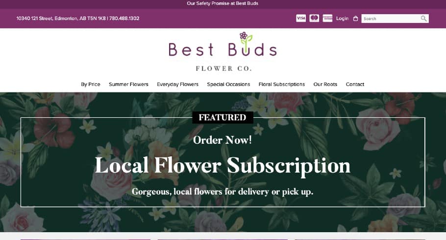Best Buds Flower Co.'s Homepage