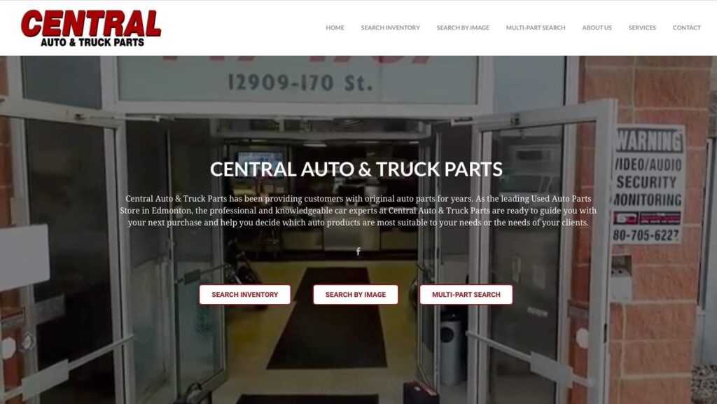 Central Auto & Truck Parts' Homepage