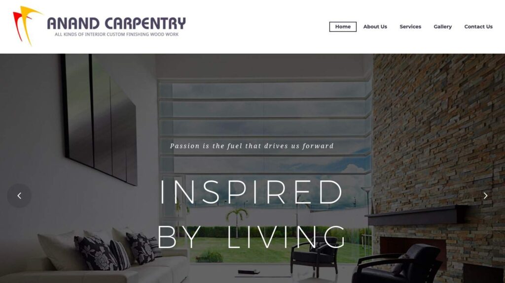 Anand Carpentry & Construction Ltd.'s Homepage