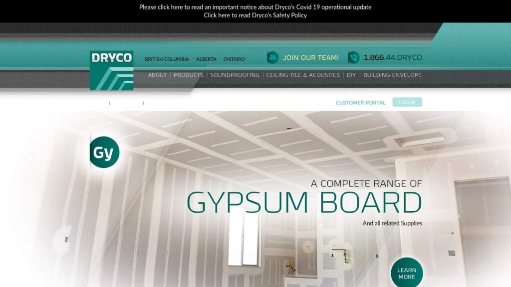 Dryco Building Supplies Inc.'s Homepage