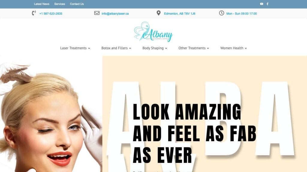 Albany Cosmetic and Laser Center's Homepage