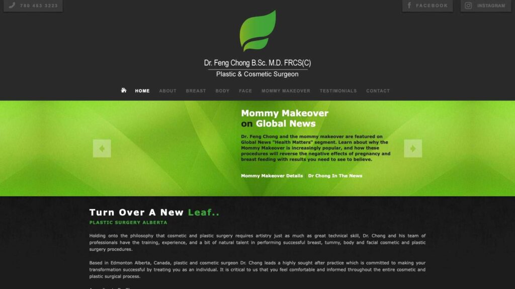 Plastic Surgery Alberta (Dr. Feng Chong B.Sc. M.D. FRCSC)'s Homepage