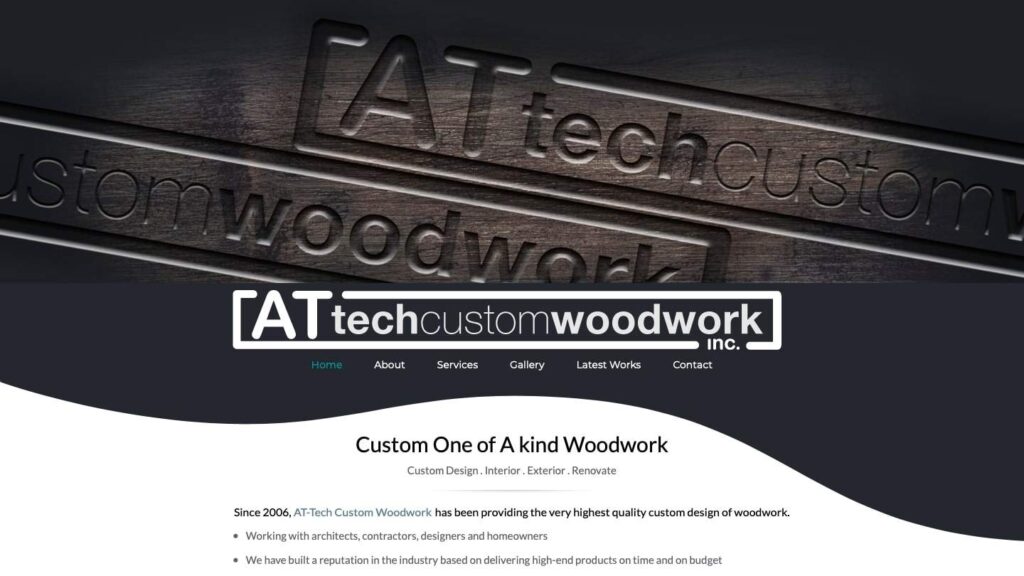 AT-Tech Custom Woodwork Inc.'s Homepage