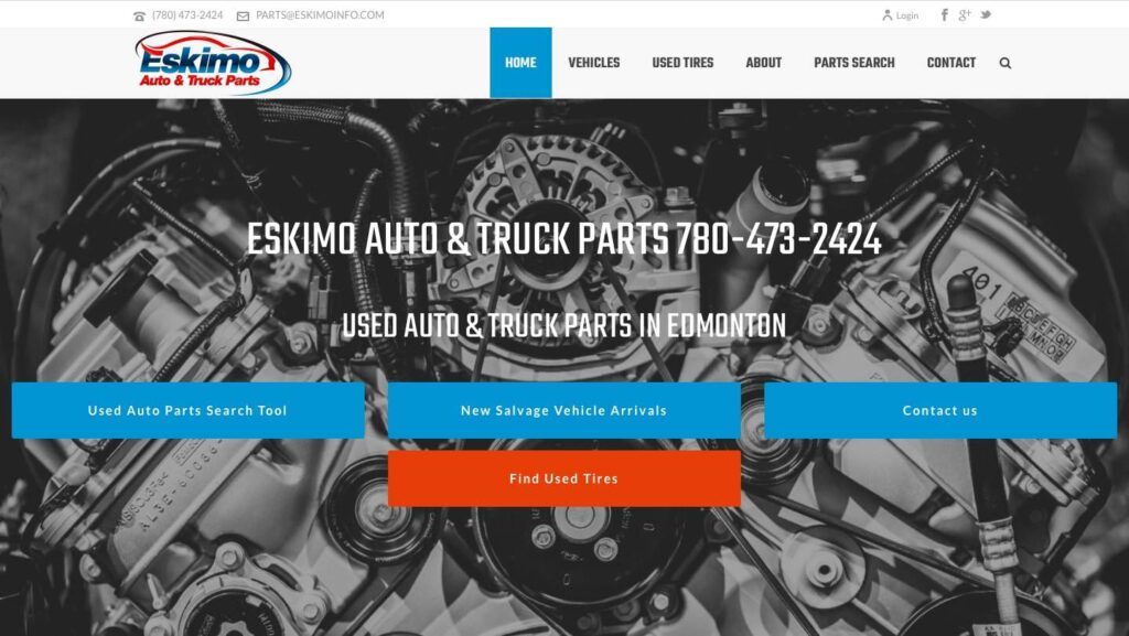 Eskimo Auto & Truck Parts' Homepage