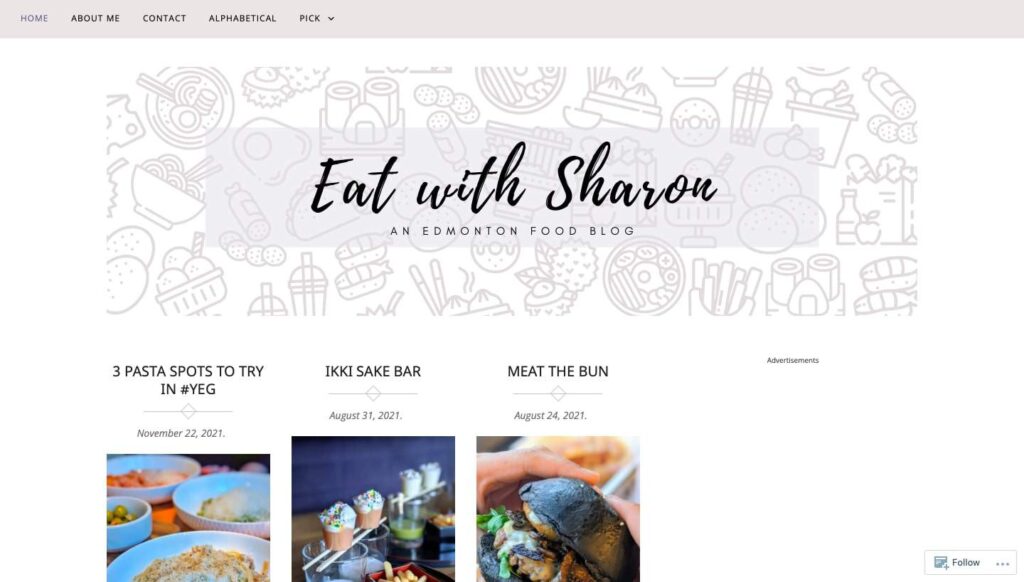 Eat with Sharon's Homepage