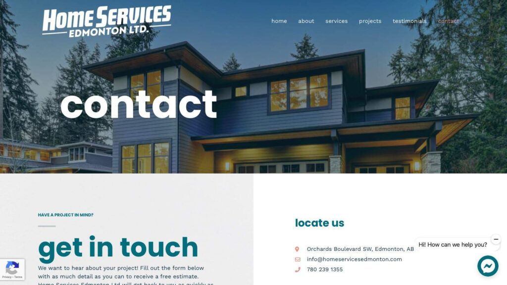 Home Services Edmonton Ltd.'s Homepage