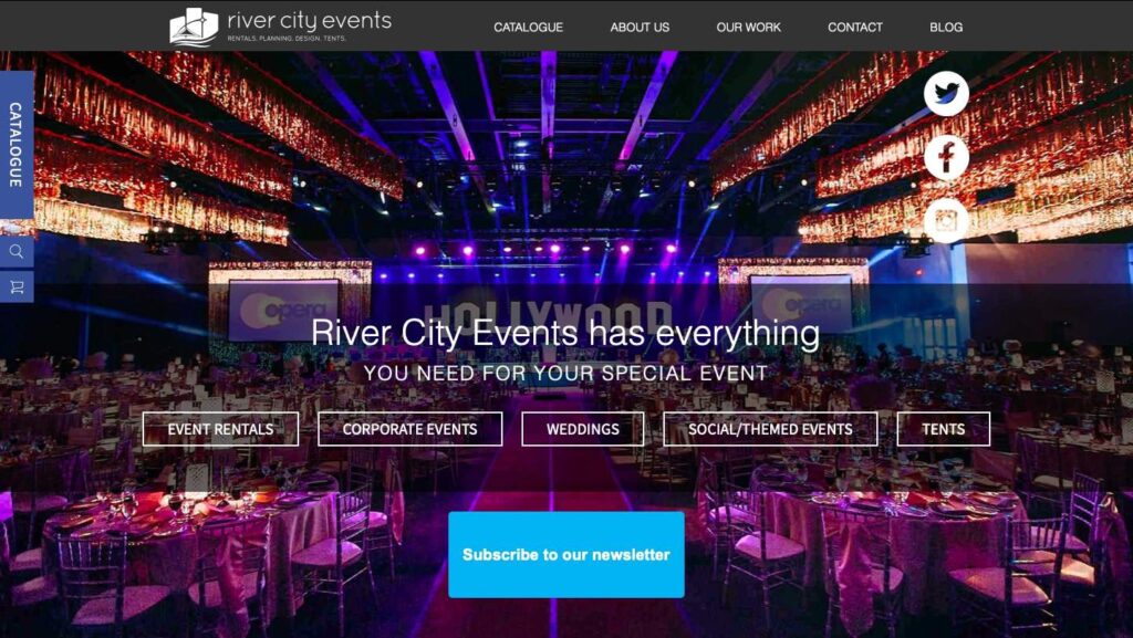 River City Events' Homepage