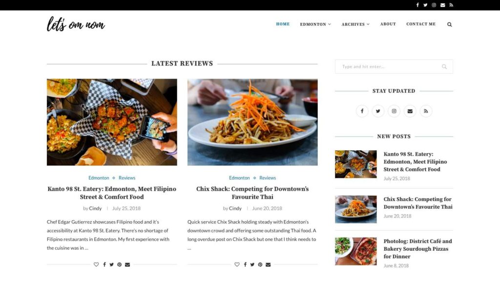 let’s om nom's Homepage