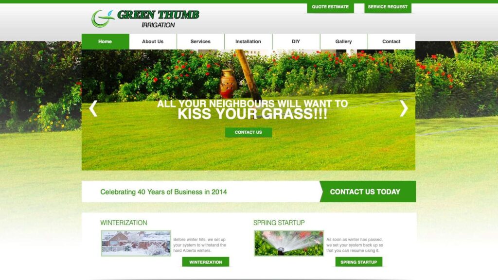Green Thumb Irrigation's Homepage