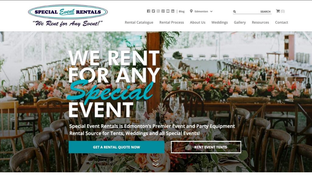 Special Event Rentals - Edmonton's Homepage