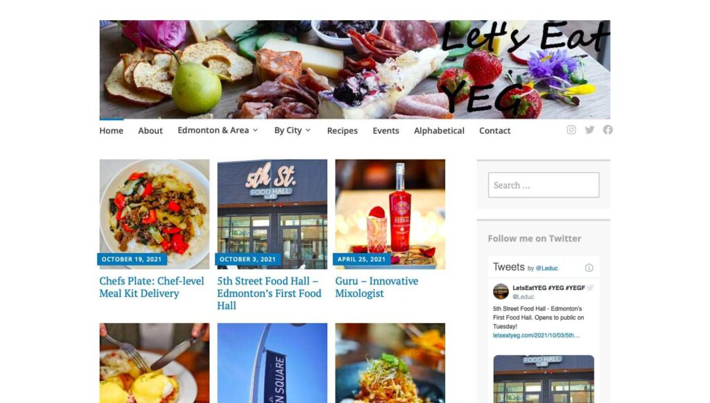 Let’s Eat YEG's Homepage
