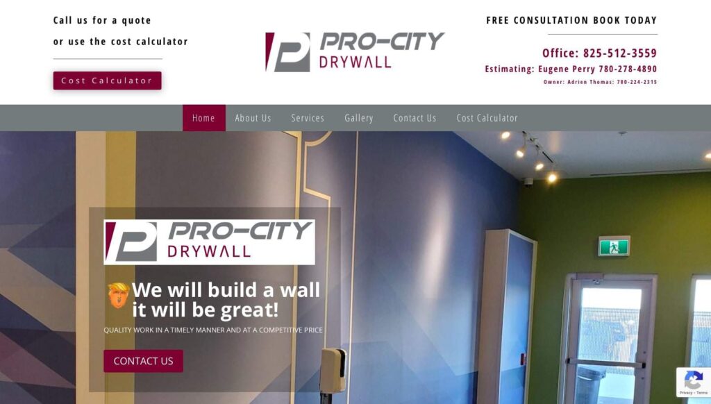 Pro-City Drywall's Homepage