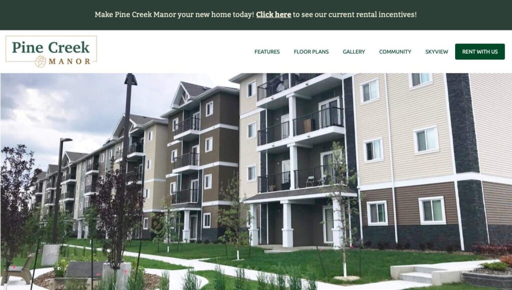 Pine Creek Manor Apartments' Homepage