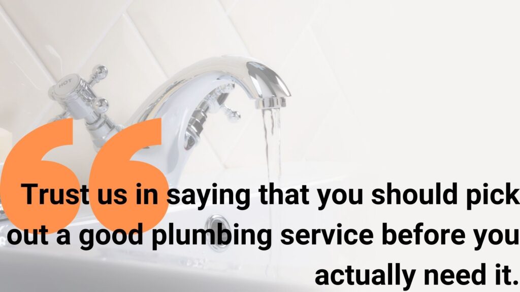 Good Plumbing Service Quote
