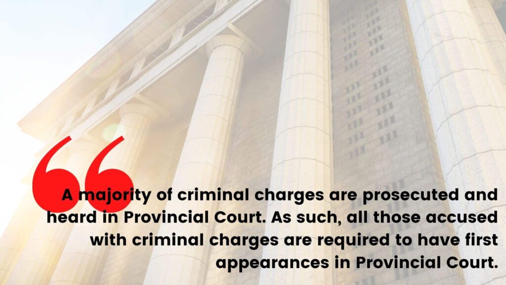 The Divisions of Provincial Court's Banner