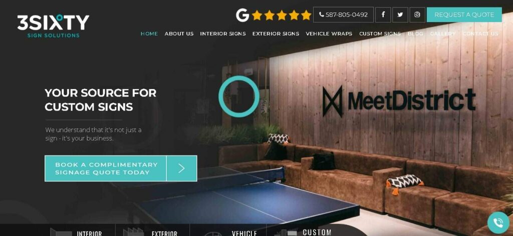 3Sixty Sign Solutions homepage