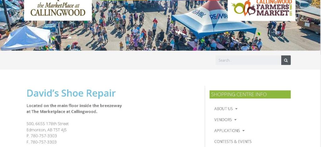 David’s Shoe and Leather Repair homepage