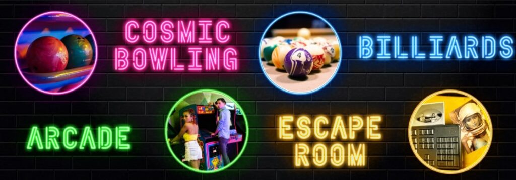 Go bowling and enjoy arcade games at Ed’s Rec Room
