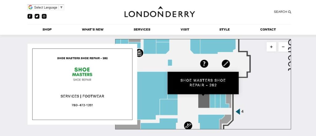 Shoe Masters Londonderry homepage