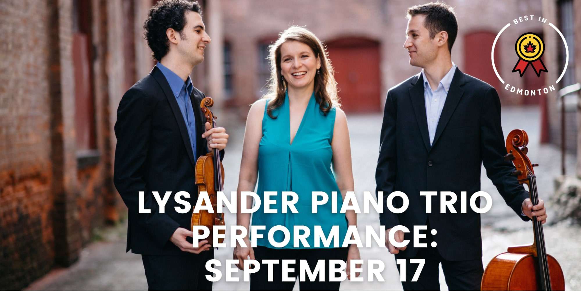 Lysander Piano Trio to Perform in Edmonton, September 17