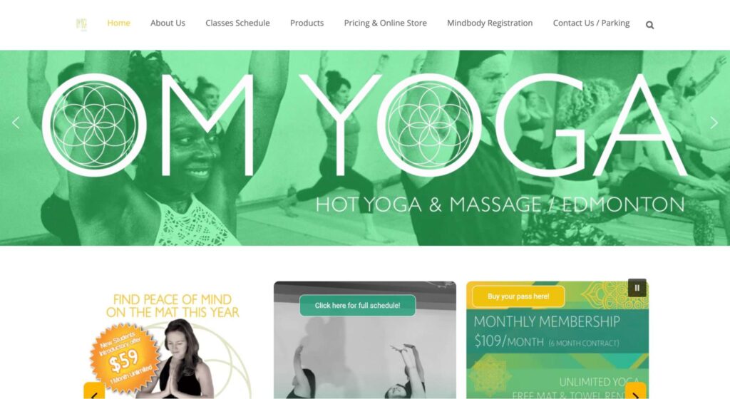 Om Hot Yoga Homepage
