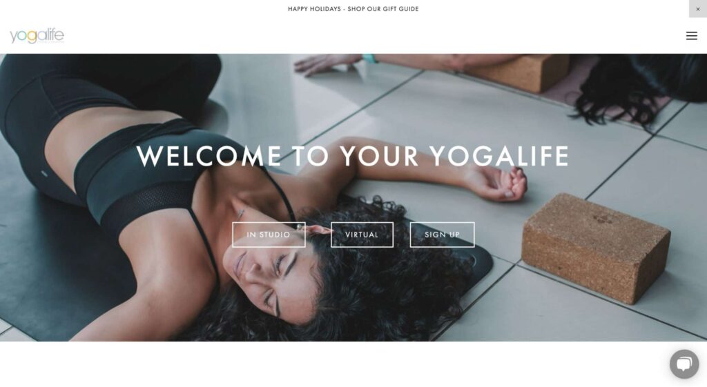 Yogalife Studios Homepage