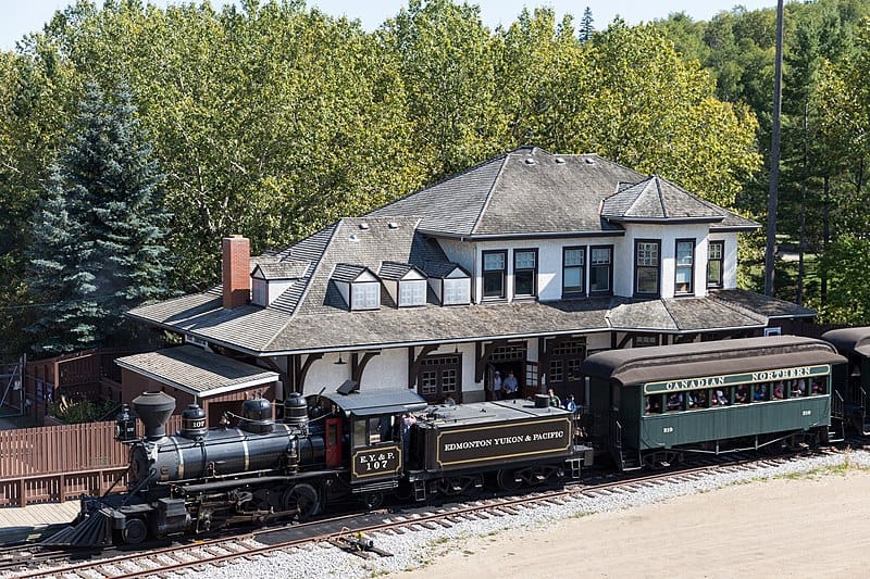 How did the establishment of the railway system affect Edmonton's history