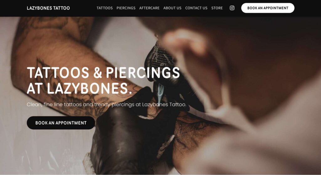 Lazybones Tattoo Homepage
