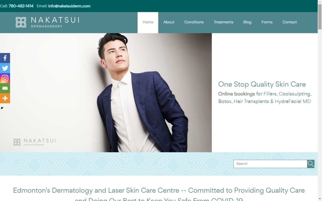 Nakatsui DermaSurgery Homepage