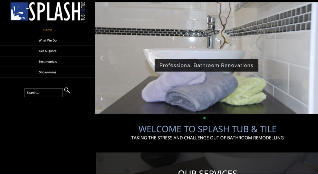 Splash Tub and Tile Homepage
