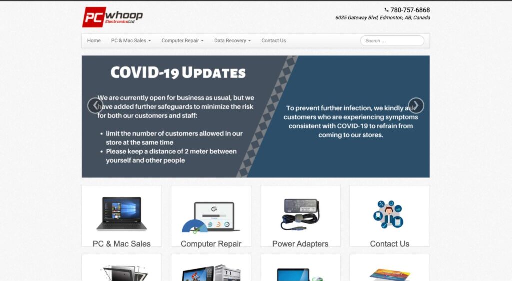 PCwhoop Electronics Ltd's Homepage