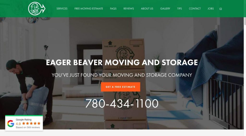 Eager Beaver Moving & Storage's Homepage