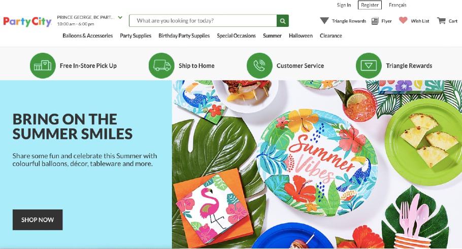 Party hot sale supply websites