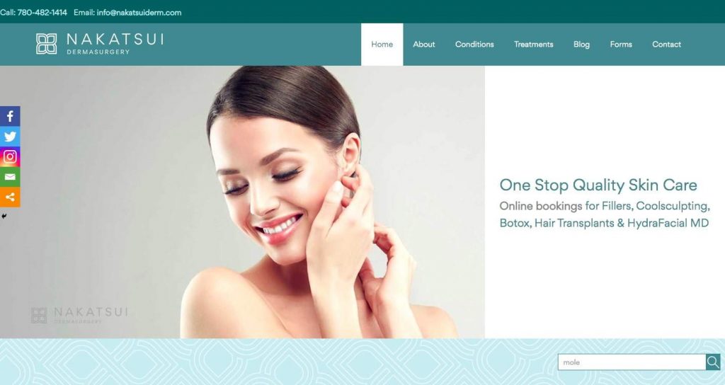 Nakatsui Dermasurgery's Homepage