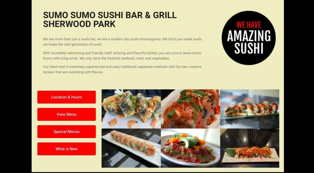 Sumo Sumo Sushi Bar & Grill's Homepage