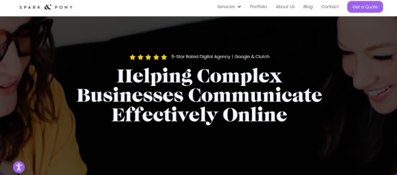 spark and pony homepage