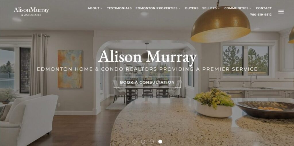 Alison Murray Real Estate homepage